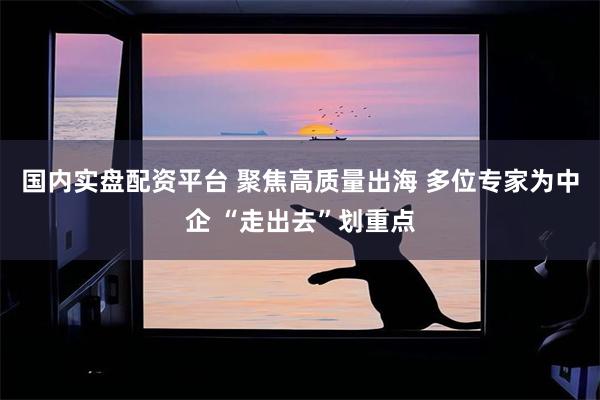国内实盘配资平台 聚焦高质量出海 多位专家为中企 “走出去”划重点